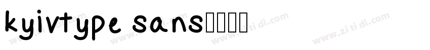 kyivtype sans字体转换